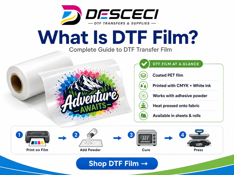 What Is DTF Film? Complete DTF Transfer Film Guide | DESCECI
