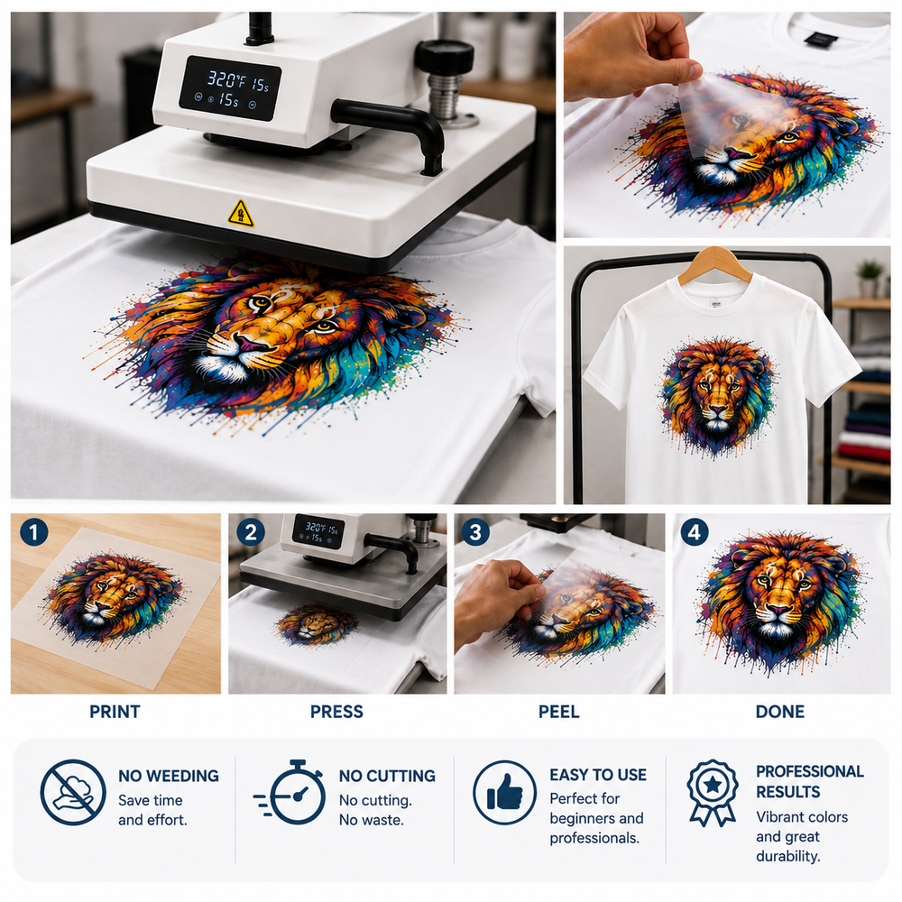 How to Heat Press DTF Transfers: Temperature, Time & Pressure Guide