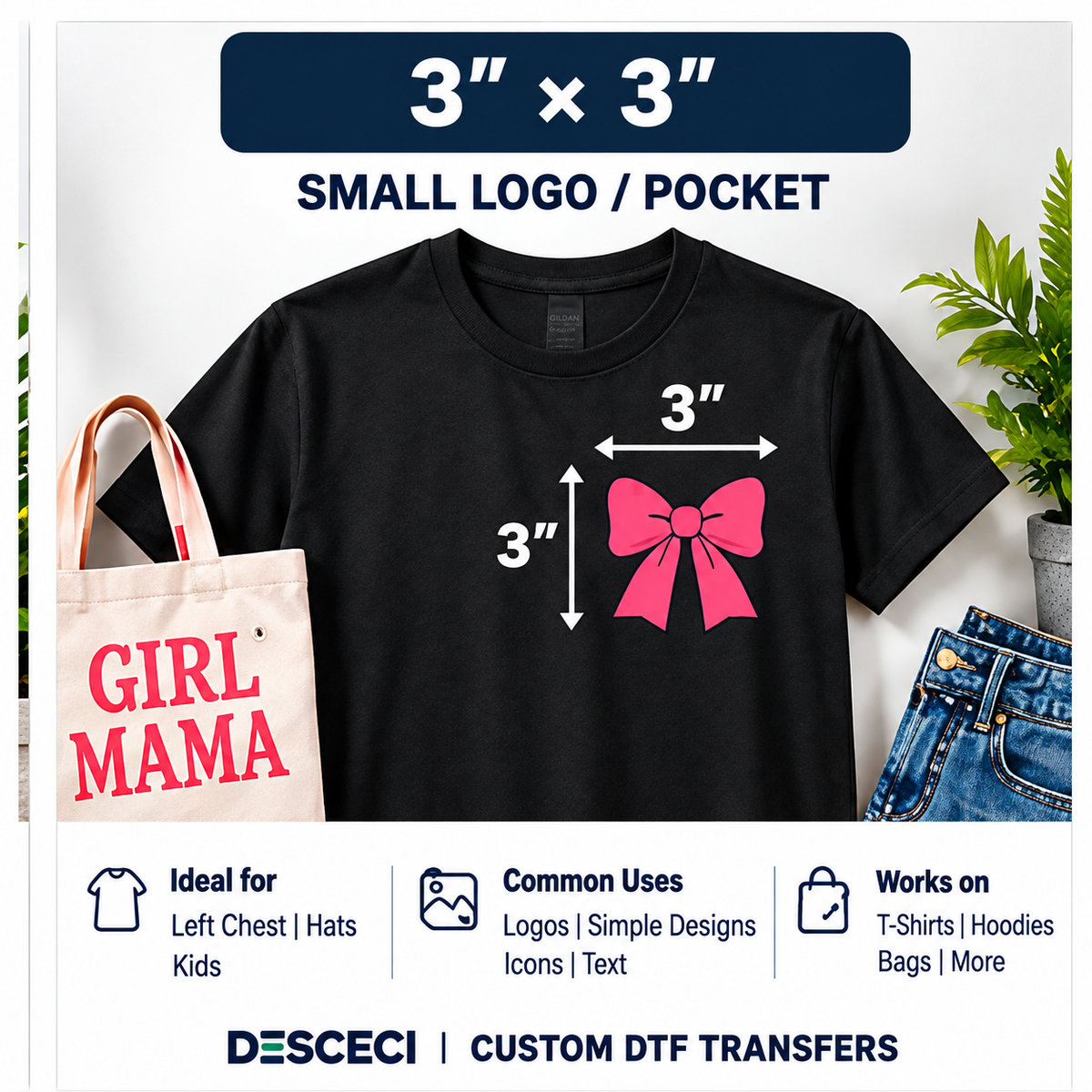 Custom DTF Transfers by Size | Ready-to-Press Heat Transfers