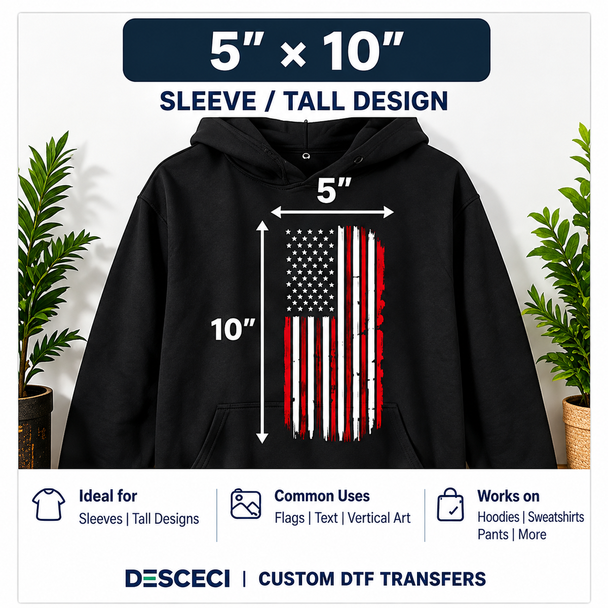 Custom DTF Transfers by Size | Ready-to-Press Heat Transfers