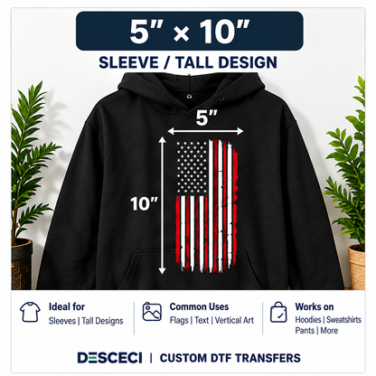Custom DTF Transfers by Size | Ready-to-Press Heat Transfers