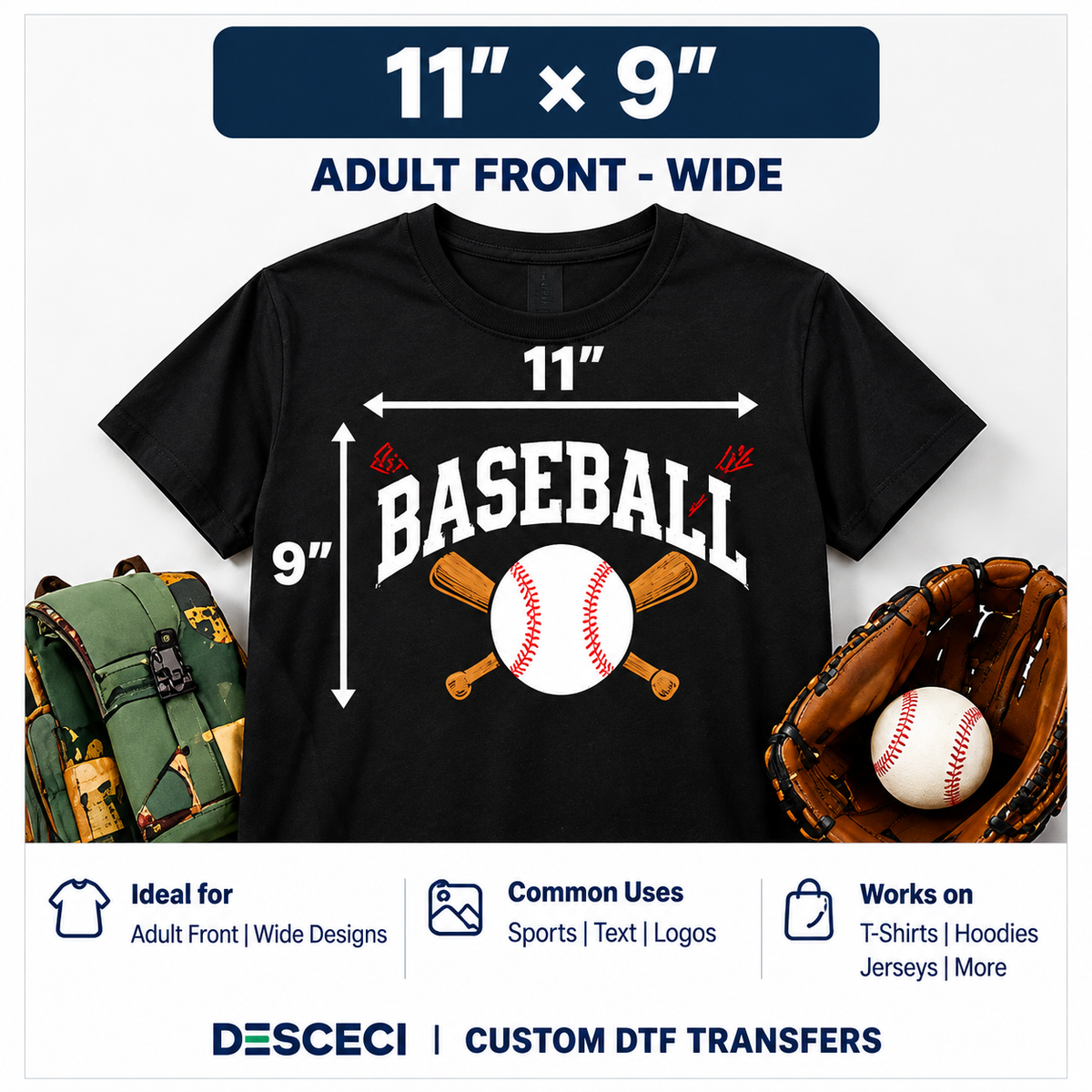 Custom DTF Transfers by Size | Ready-to-Press Heat Transfers