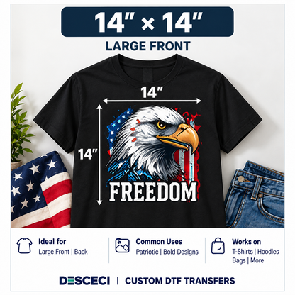 Custom DTF Transfers by Size | Ready-to-Press Heat Transfers