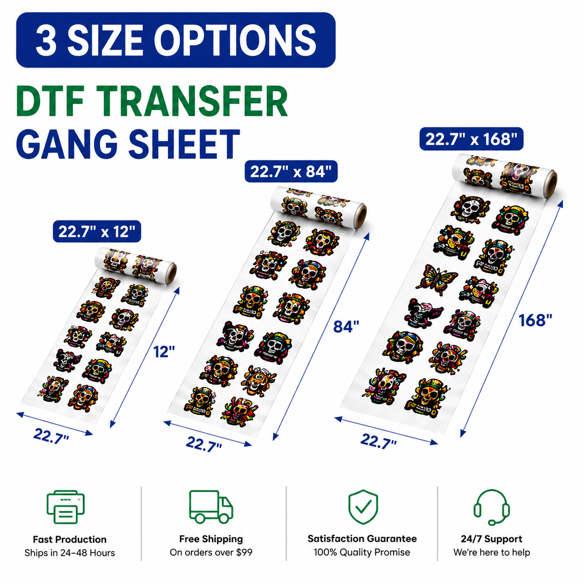 Custom DTF Transfers – Premium Heat Transfers for T-Shirts & Apparel