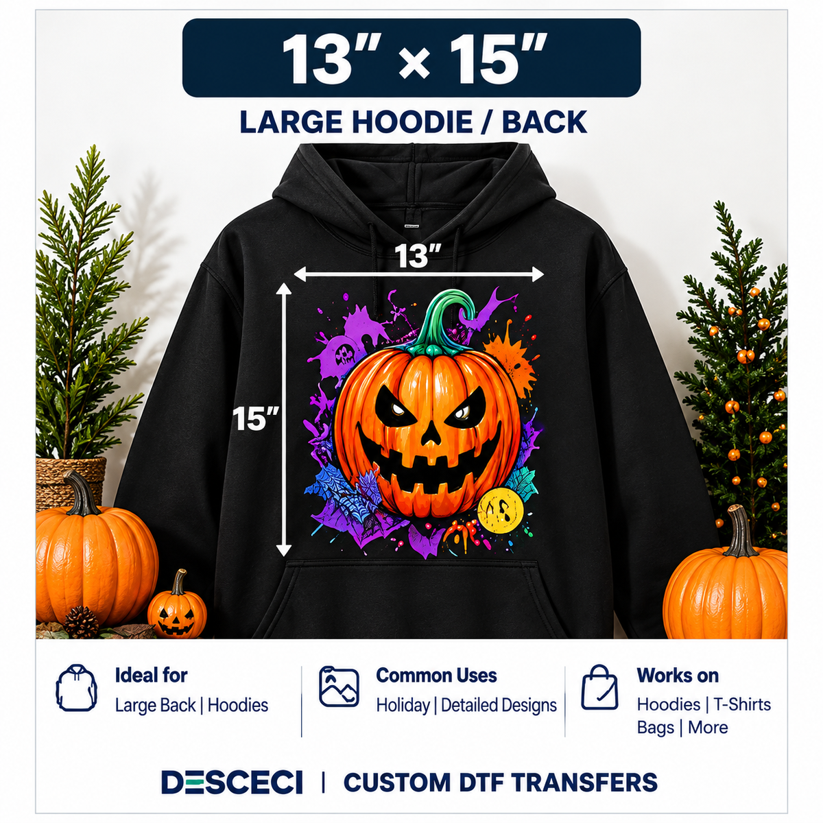 Custom DTF Transfers by Size | Ready-to-Press Heat Transfers
