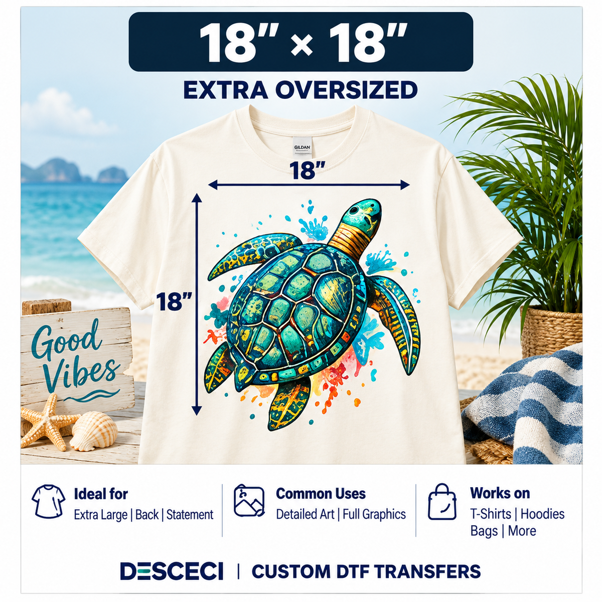 Custom DTF Transfers by Size | Ready-to-Press Heat Transfers