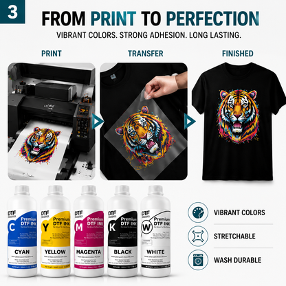 White DTF ink for DTF printing