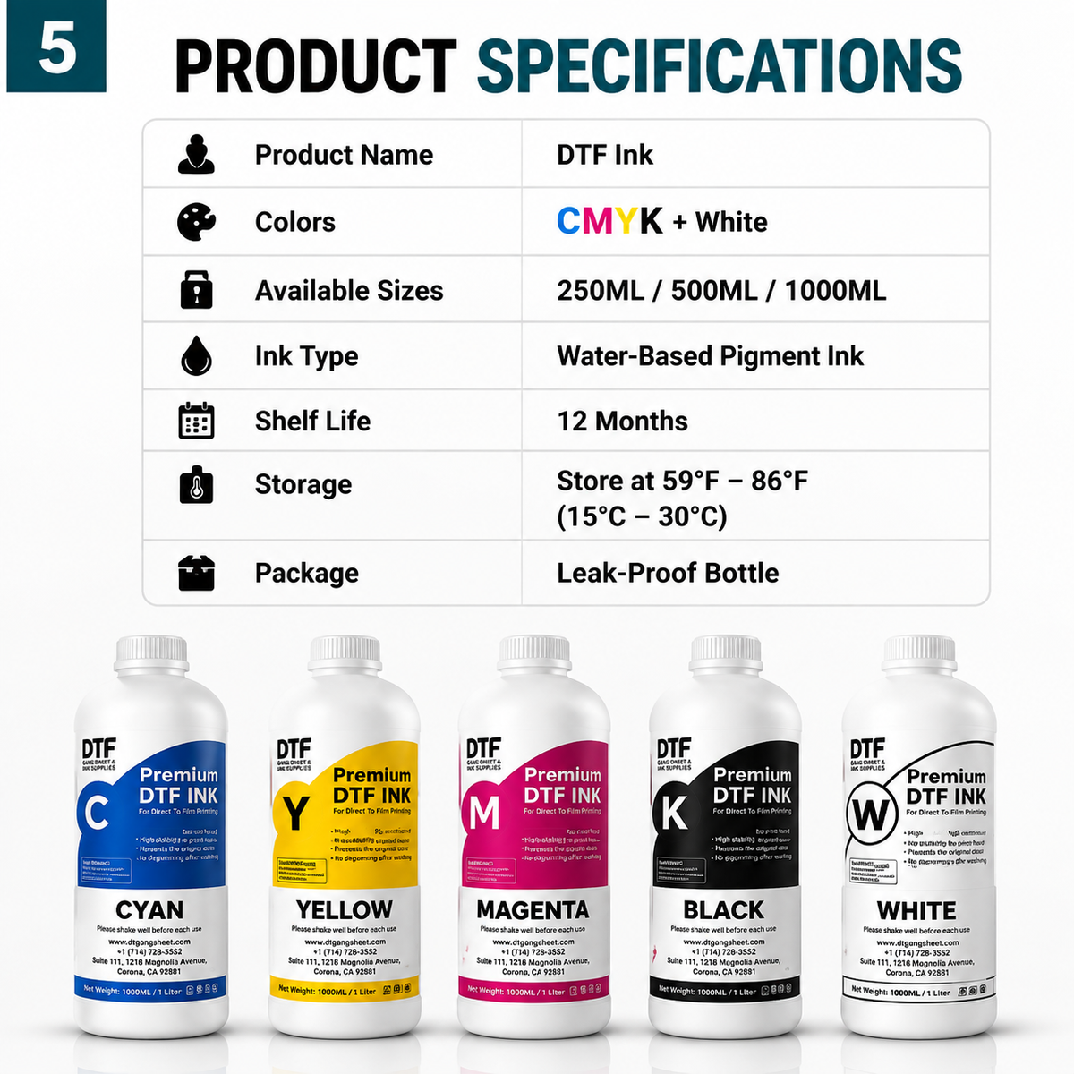 DESCECI DTF ink for custom apparel printing