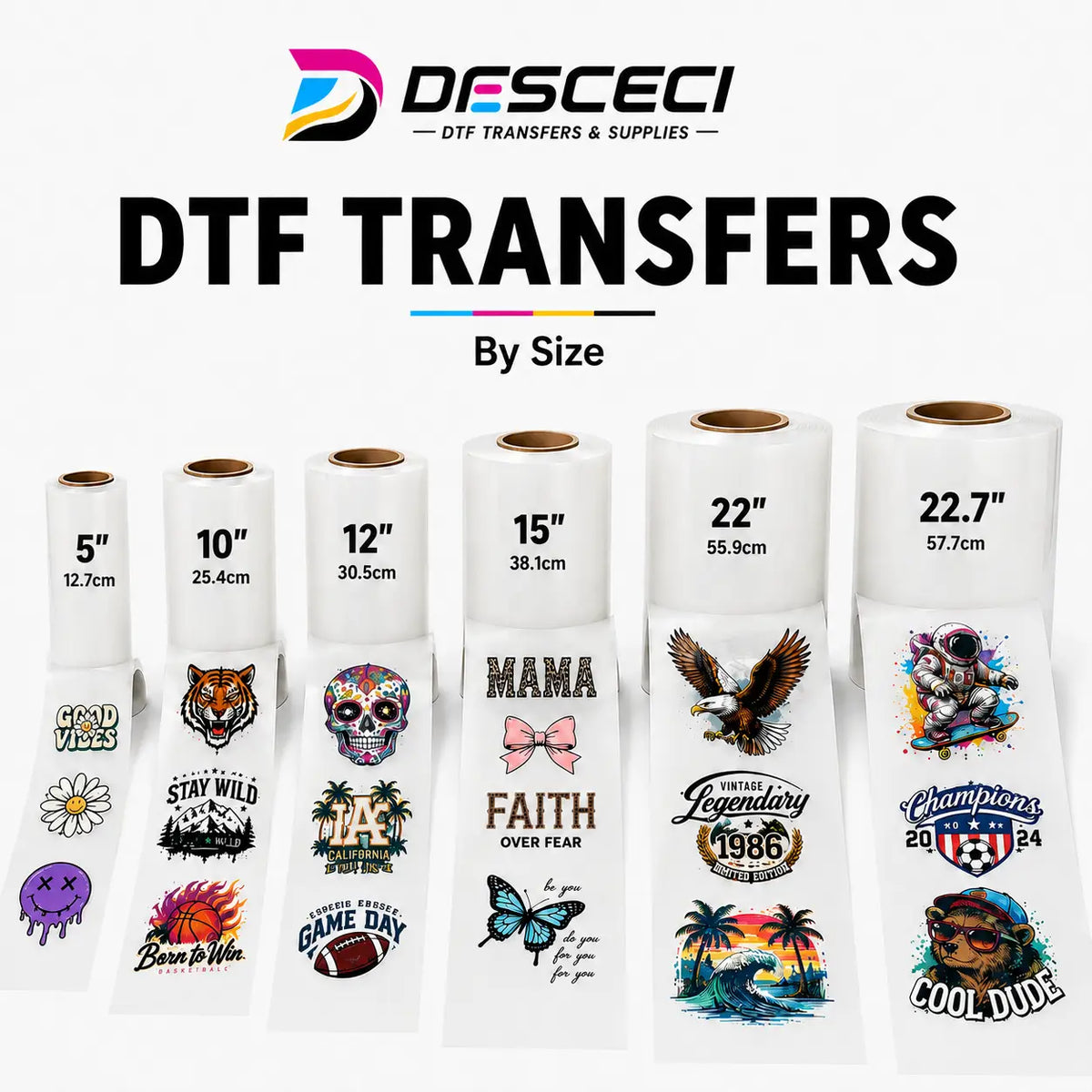 DTF TRANSFERS BY SIZE