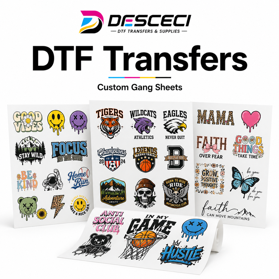 Custom DTF Transfers – Premium Heat Transfers for T-Shirts & Apparel
